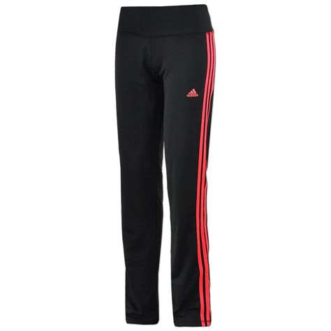 adidas damen hose.schwarz rot|rote Hosen für Damen .